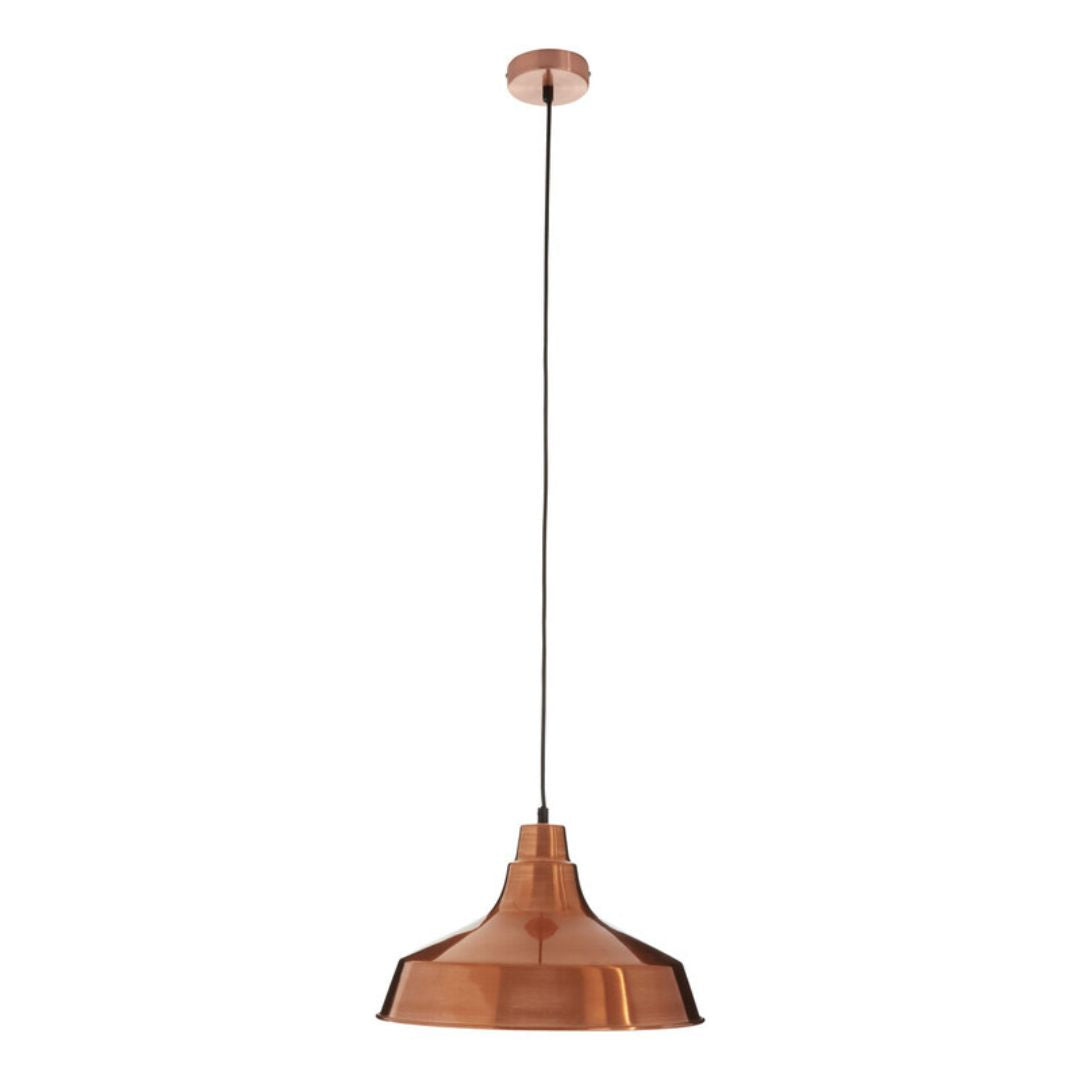 Calvero Copper Flared Pendant Light - INSIDE HOUSE