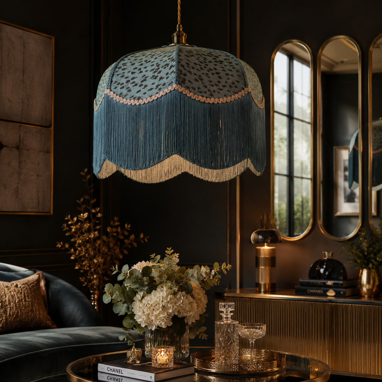The Dorchester Fringed Lampshade