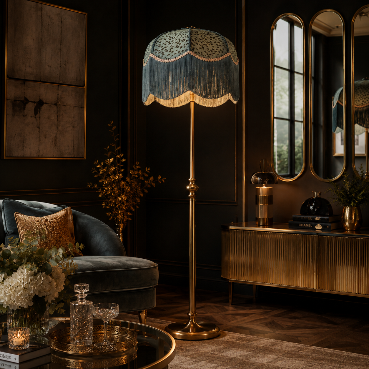 The Dorchester Fringed Lampshade