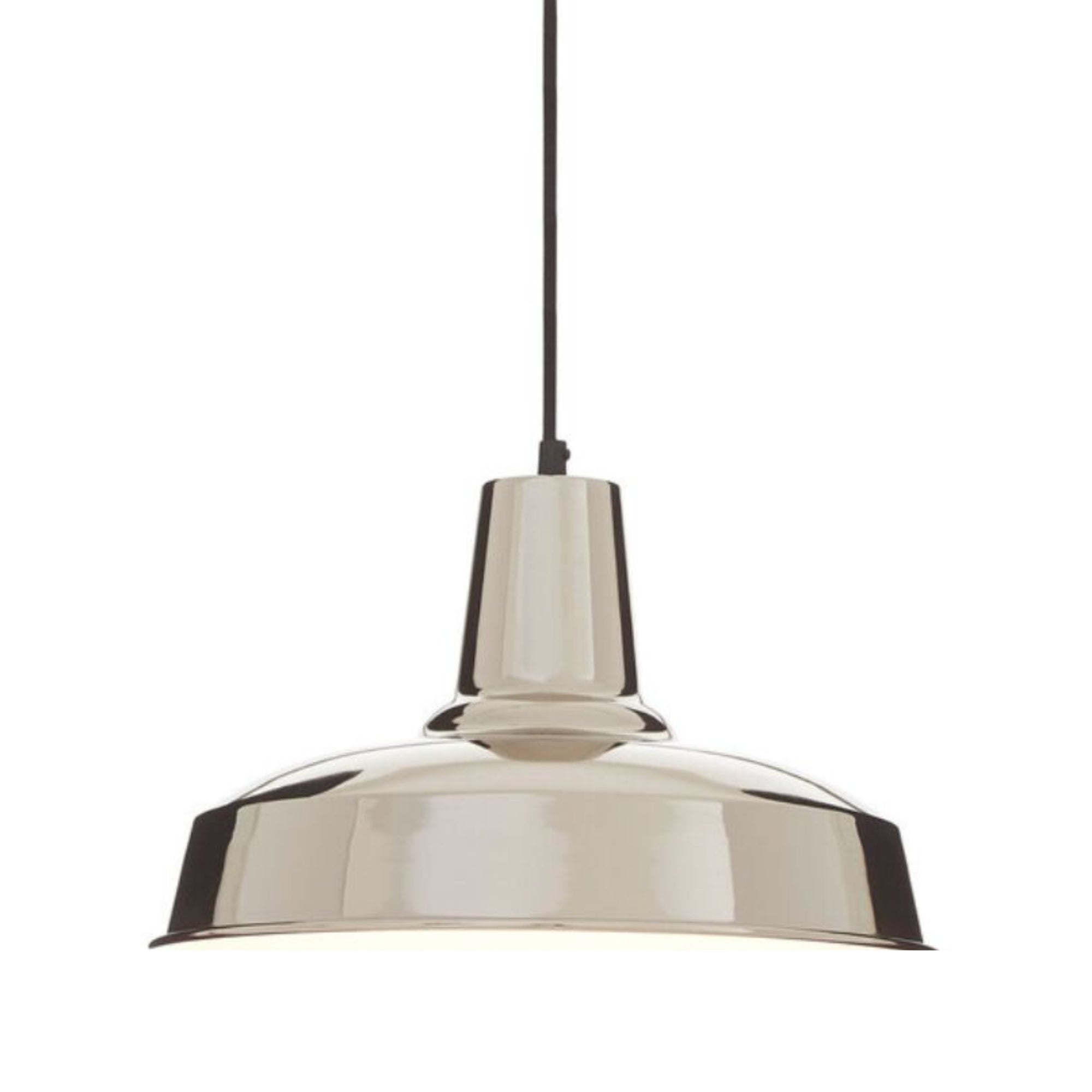 Dravik Chrome Industrial Grille Pendant Light - INSIDE HOUSE