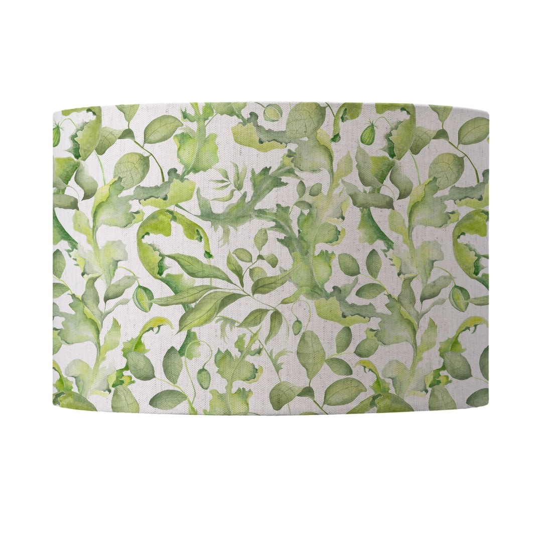 Claudia Eva Printed Lamp Shade Cream: Cream / 29 x 50 x 50cm