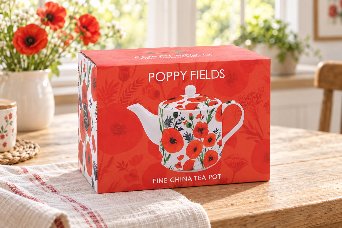 The Leonardo Collection Finola Poppy Teapot