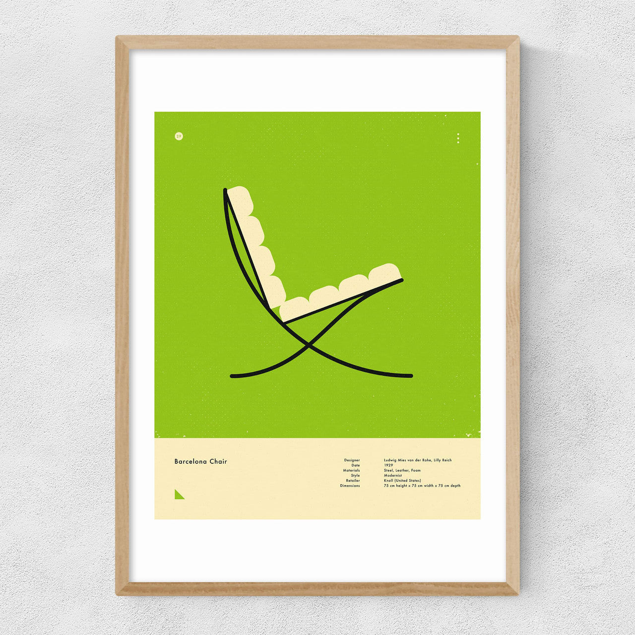 Green Barcelona Chair - INSIDE HOUSE