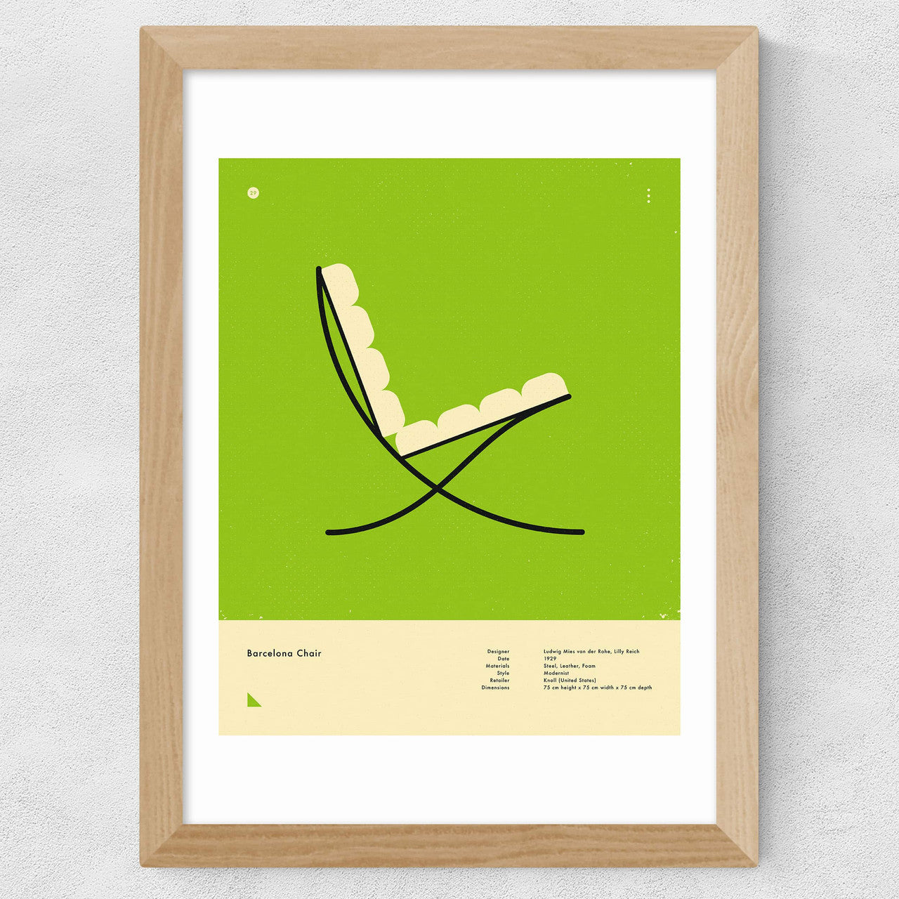 Green Barcelona Chair - INSIDE HOUSE