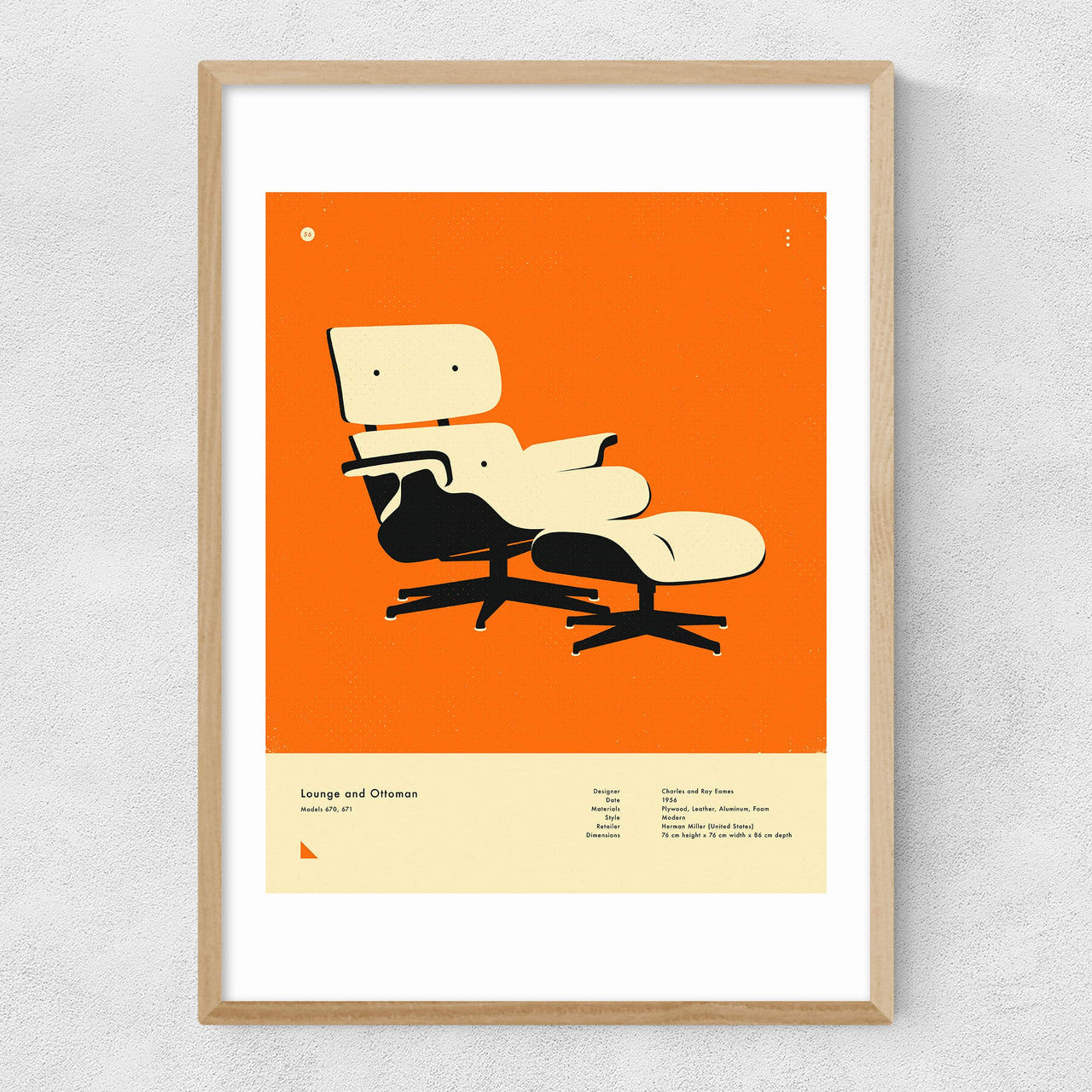 Orange Lounge Chair - INSIDE HOUSE