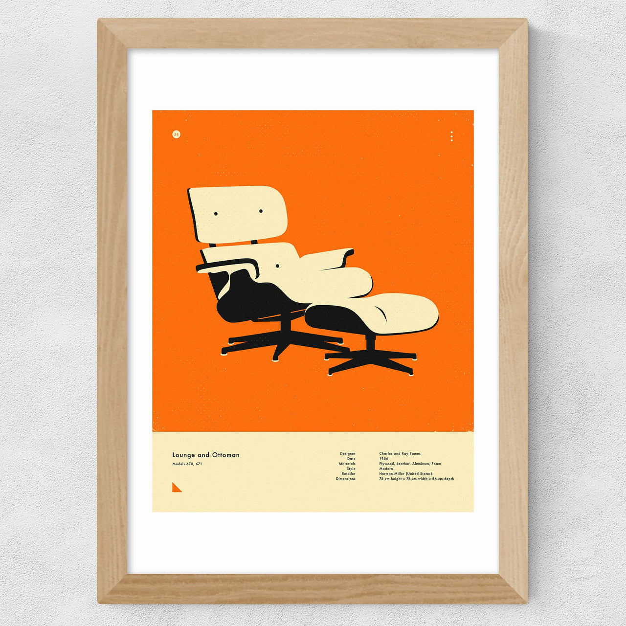 Orange Lounge Chair - INSIDE HOUSE