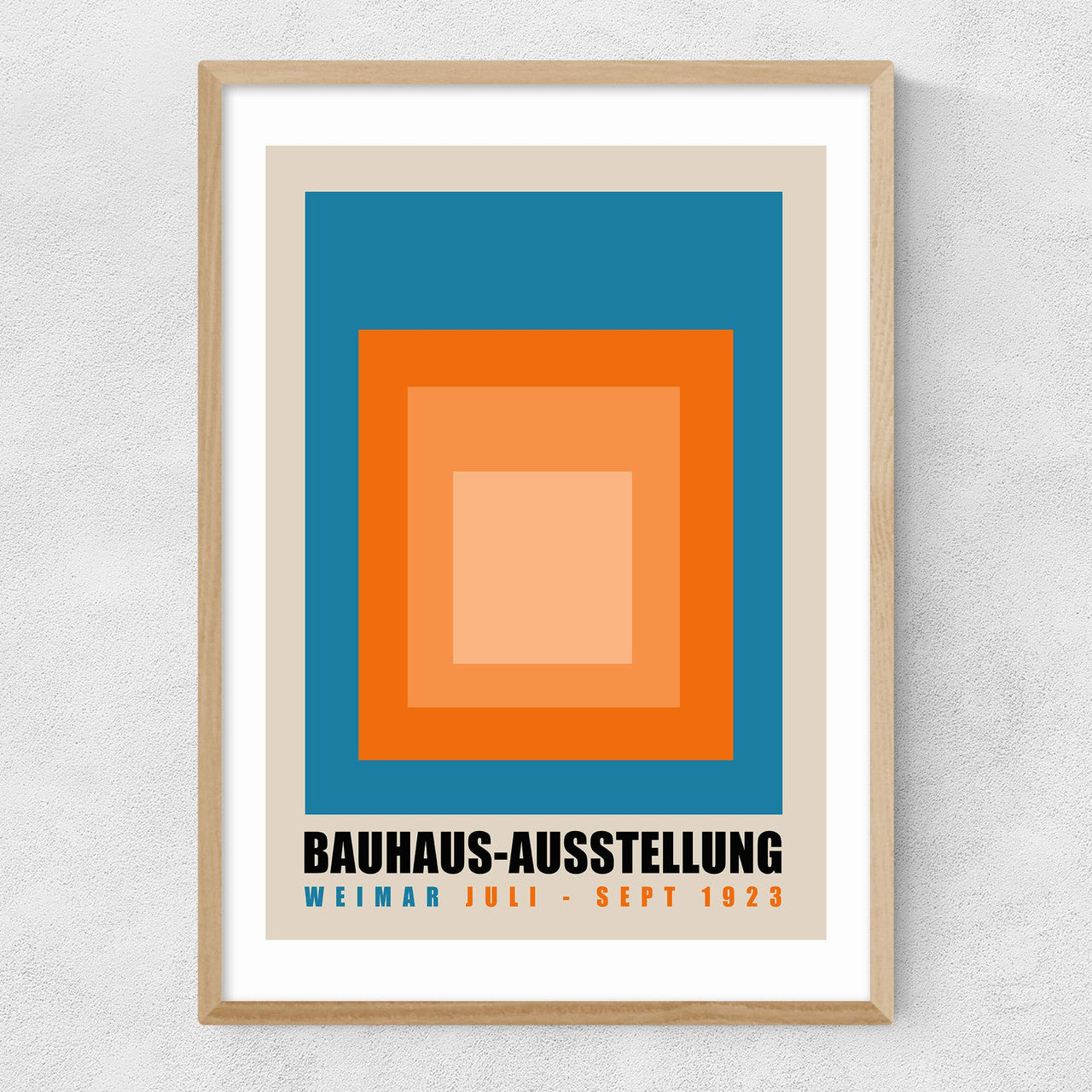 Blue And Orange Bauhaus Ausstellung - INSIDE HOUSE