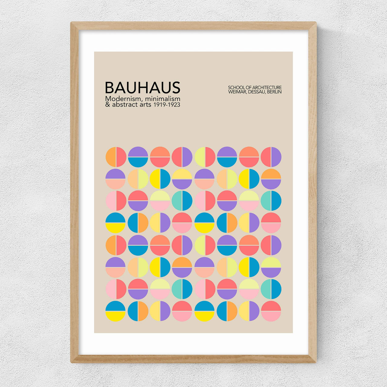 Pastel Circles Bauhaus