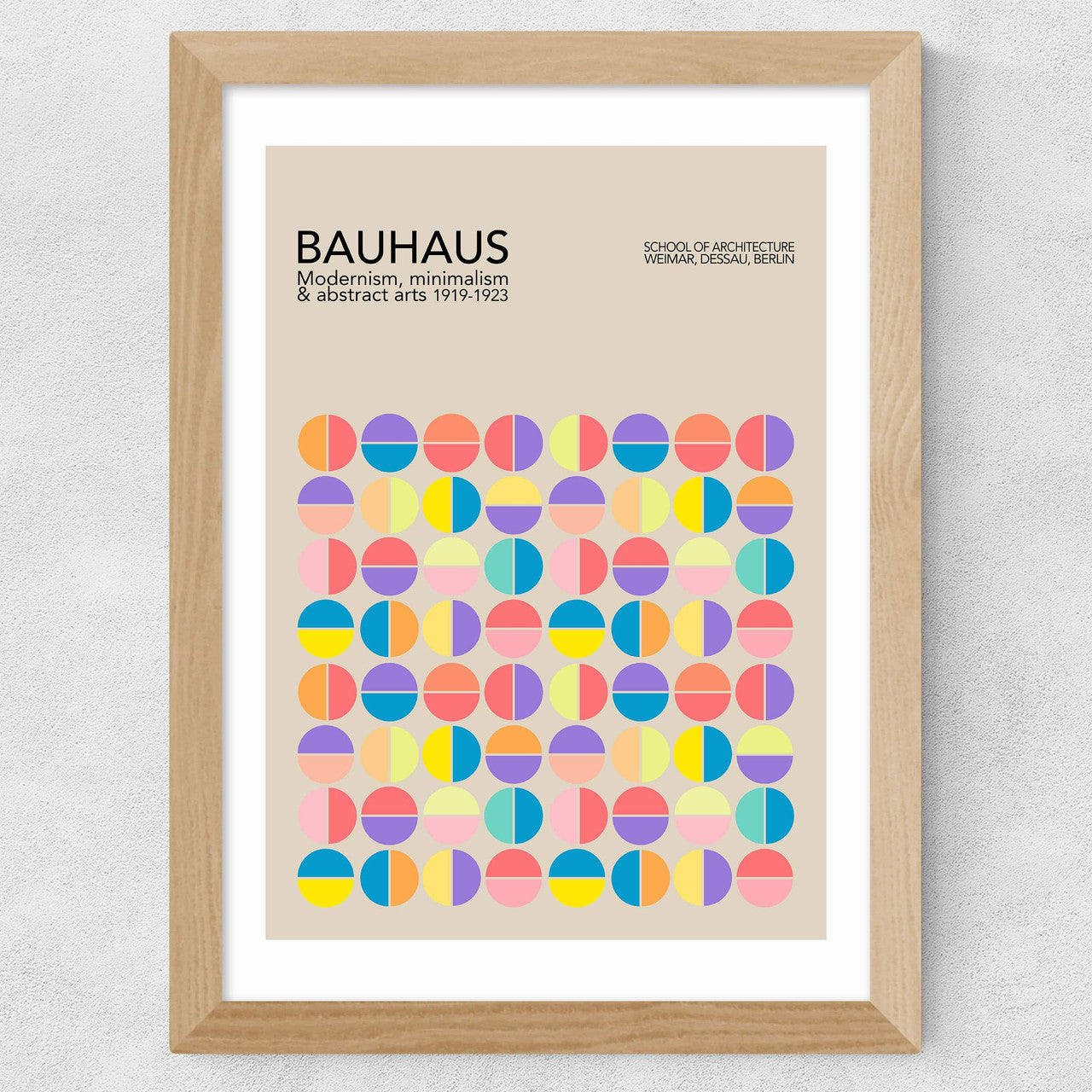 Pastel Circles Bauhaus