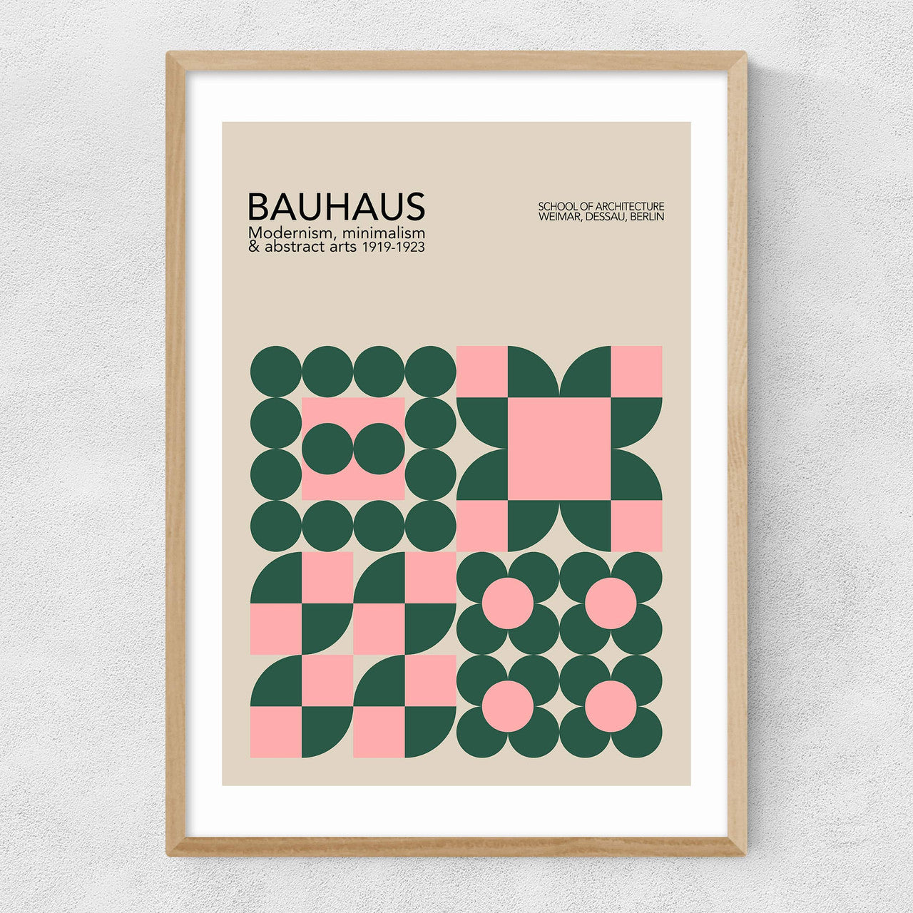 Pink &amp; Green Bauhaus