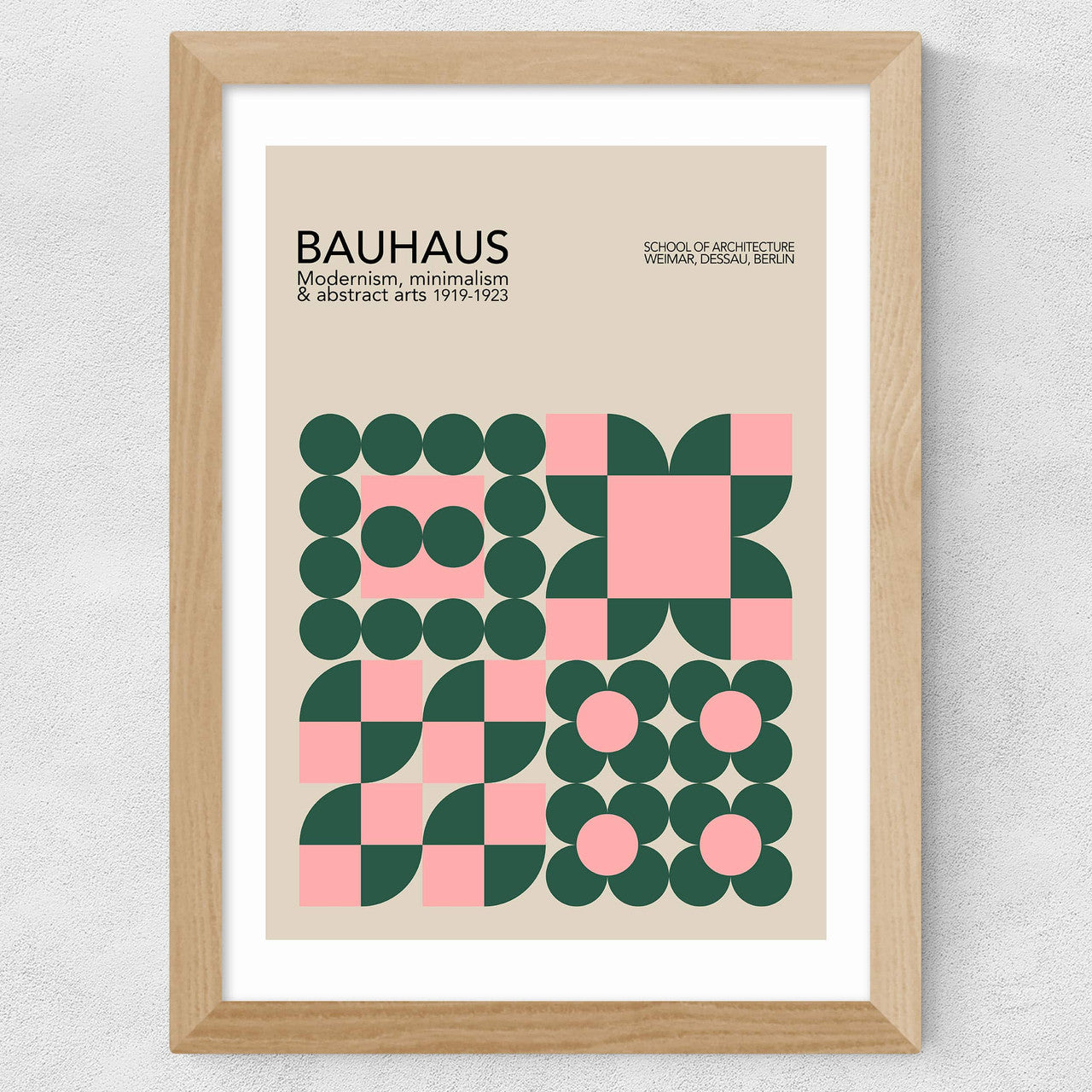 Pink &amp; Green Bauhaus