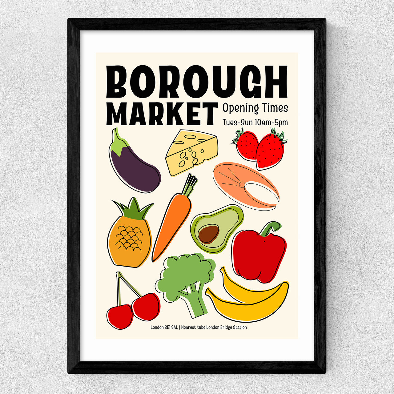 Borough Market by Luxe Poster Co - INSIDE HOUSE