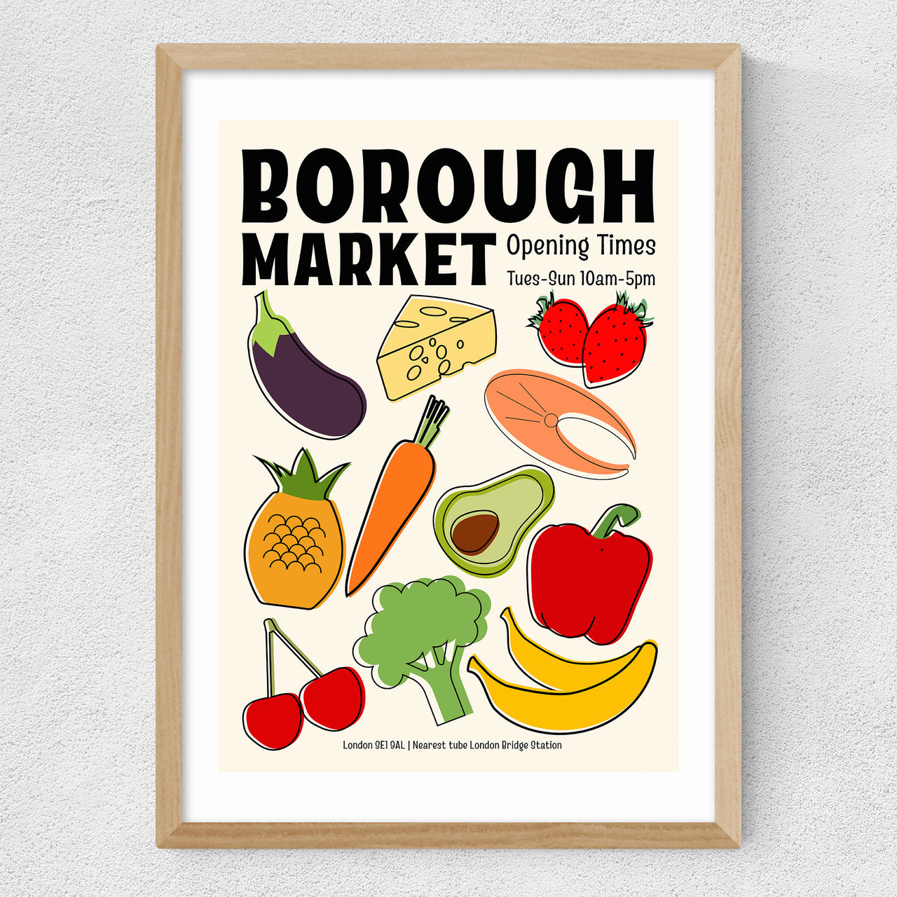 Borough Market by Luxe Poster Co - INSIDE HOUSE