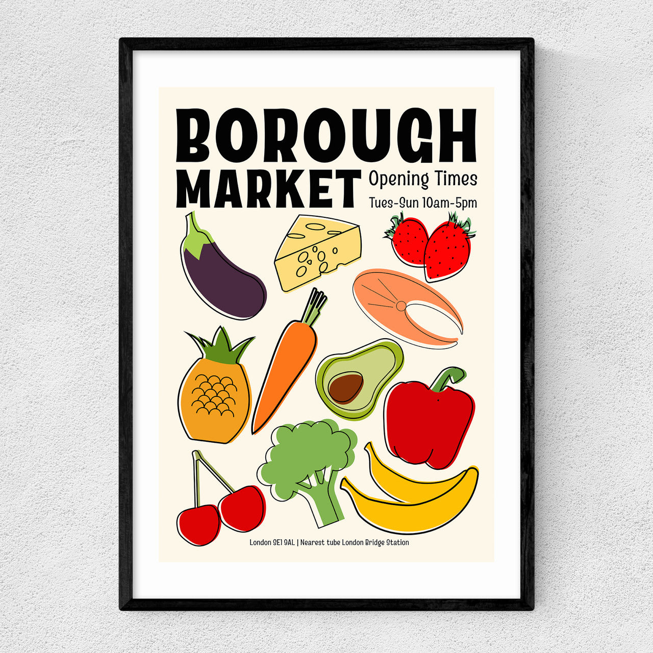 Borough Market by Luxe Poster Co - INSIDE HOUSE