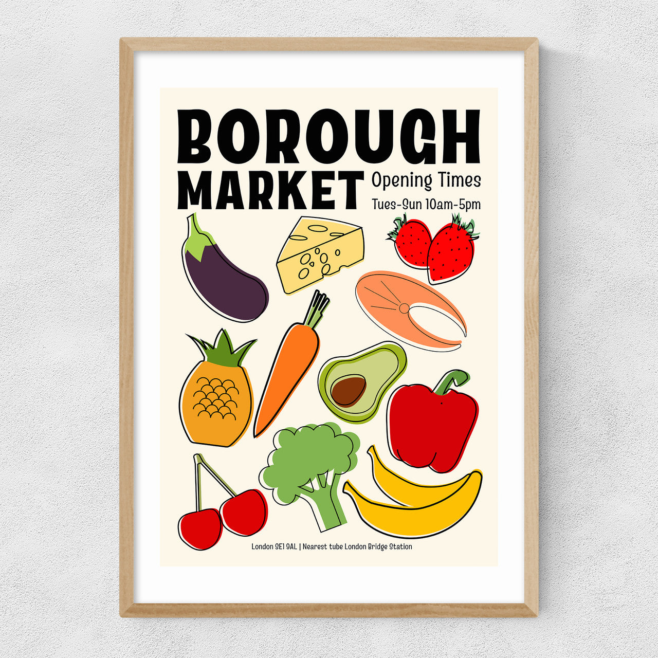 Borough Market by Luxe Poster Co - INSIDE HOUSE
