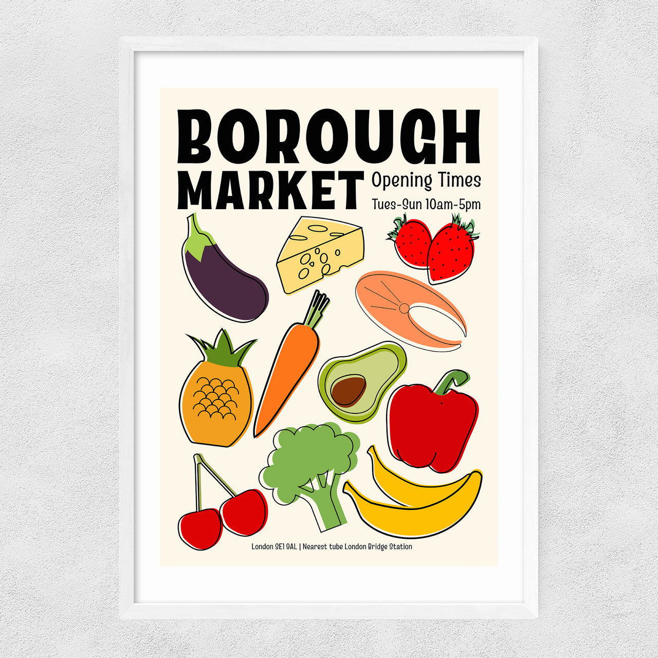 Borough Market by Luxe Poster Co - INSIDE HOUSE