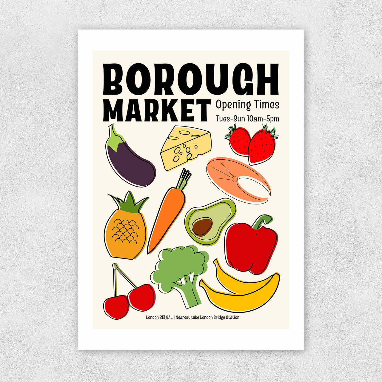 Borough Market by Luxe Poster Co - INSIDE HOUSE