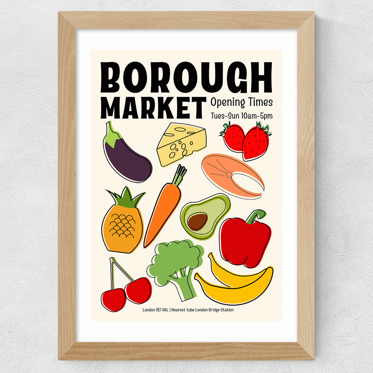 Borough Market by Luxe Poster Co - INSIDE HOUSE