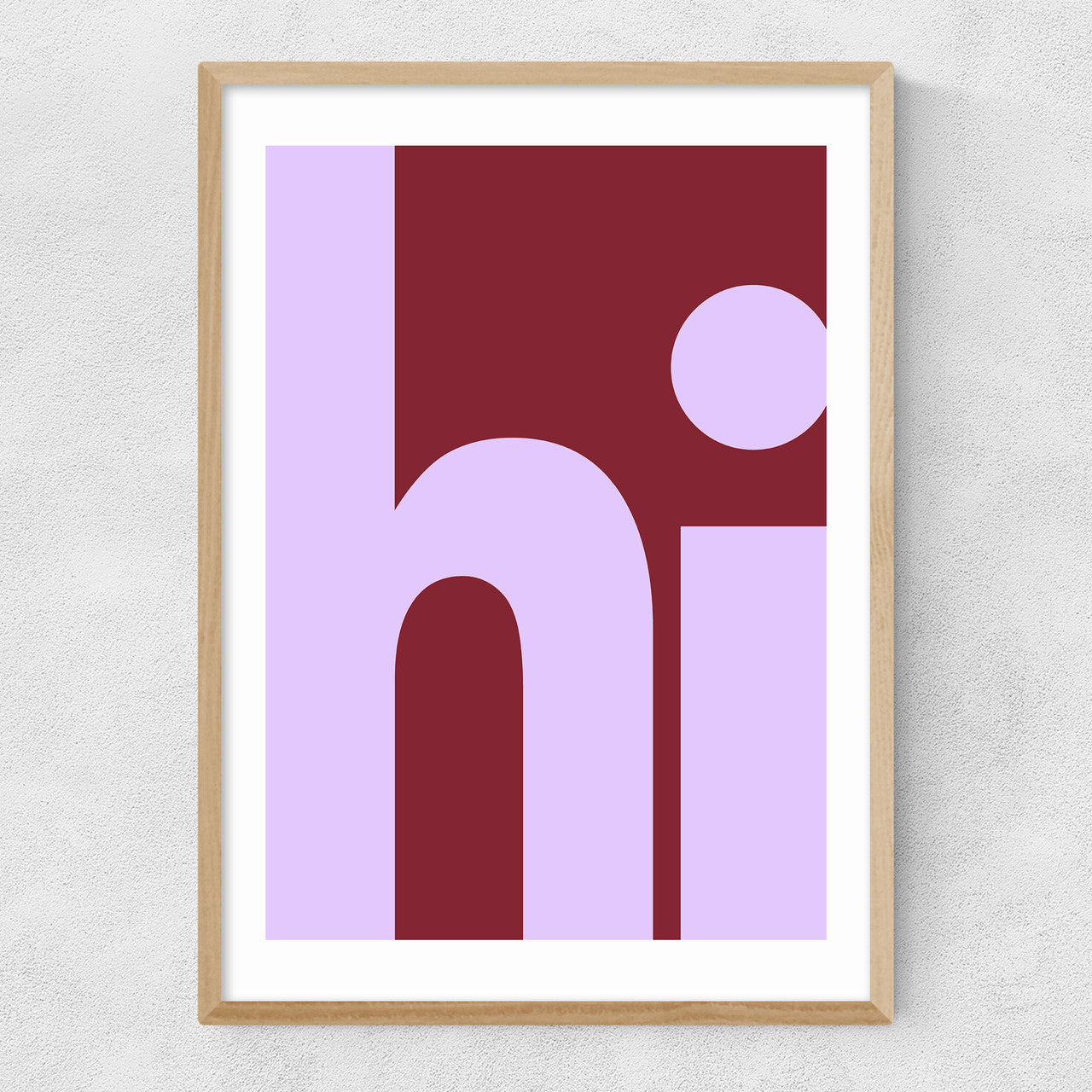 Hi by Luxe Poster Co