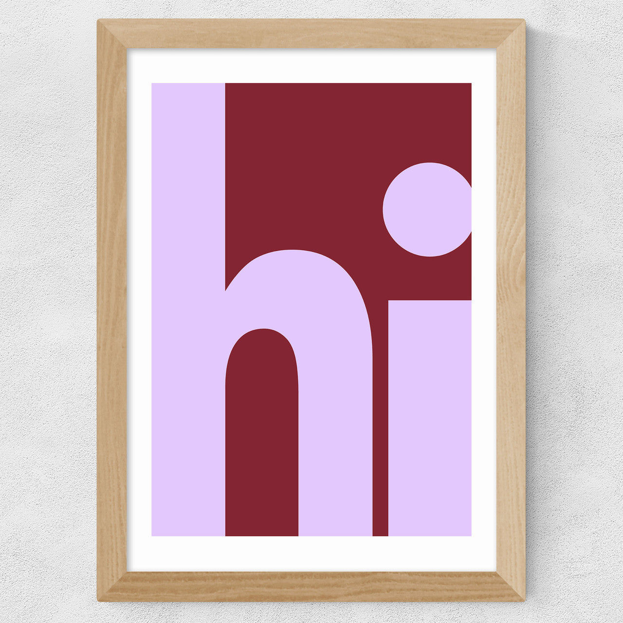 Hi by Luxe Poster Co