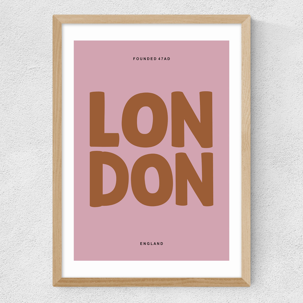 London Typography Pink