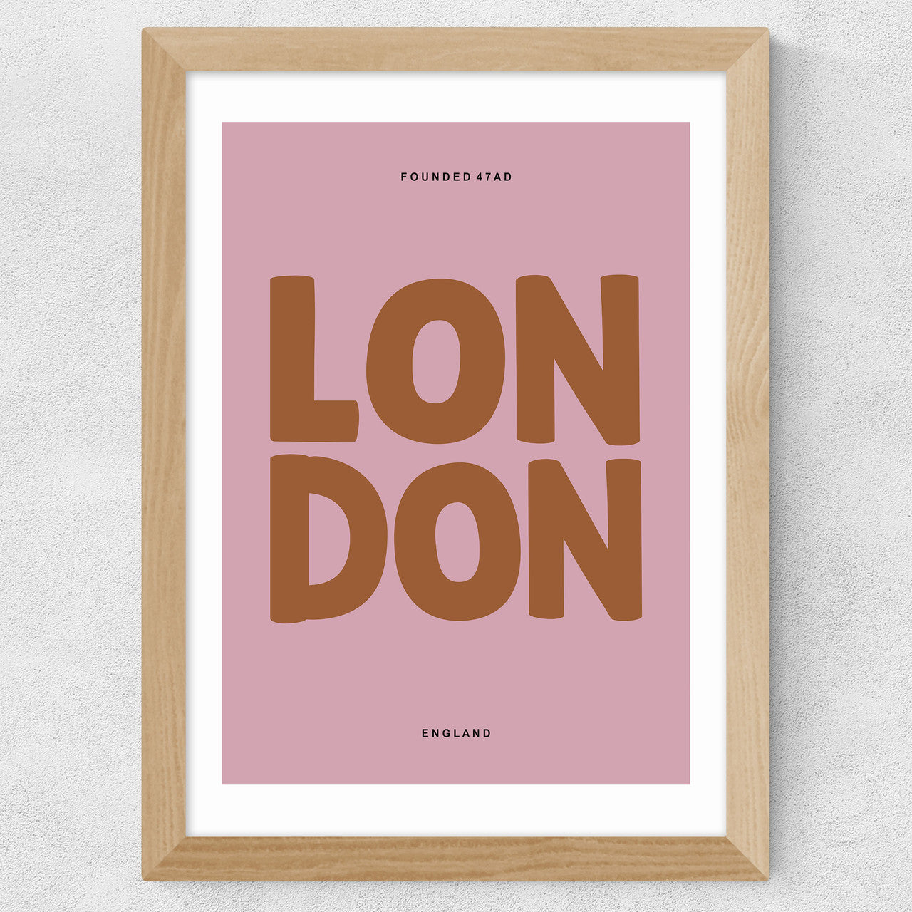 London Typography Pink
