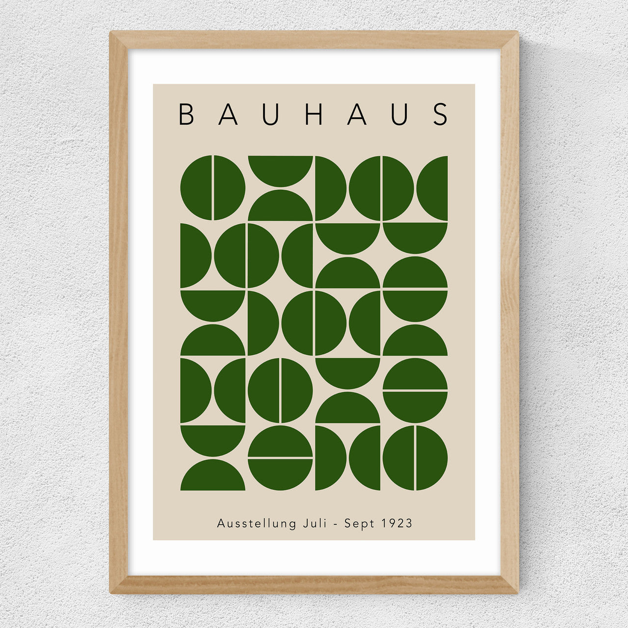 Bauhaus Green Semi Circles