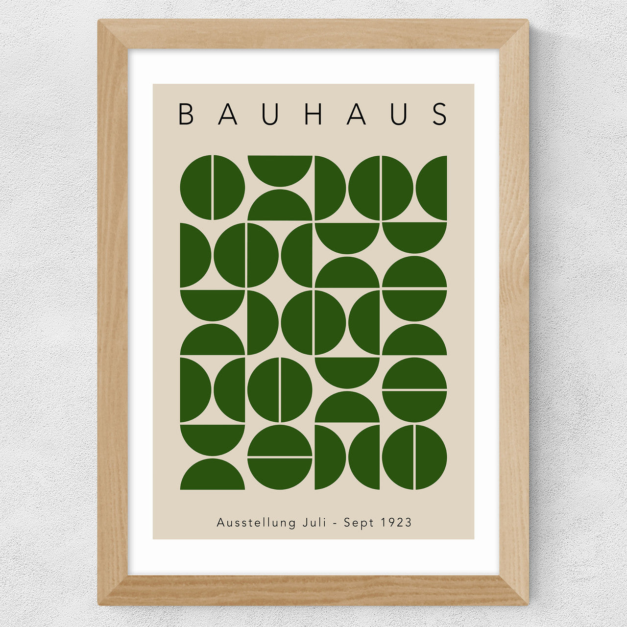 Bauhaus Green Semi Circles