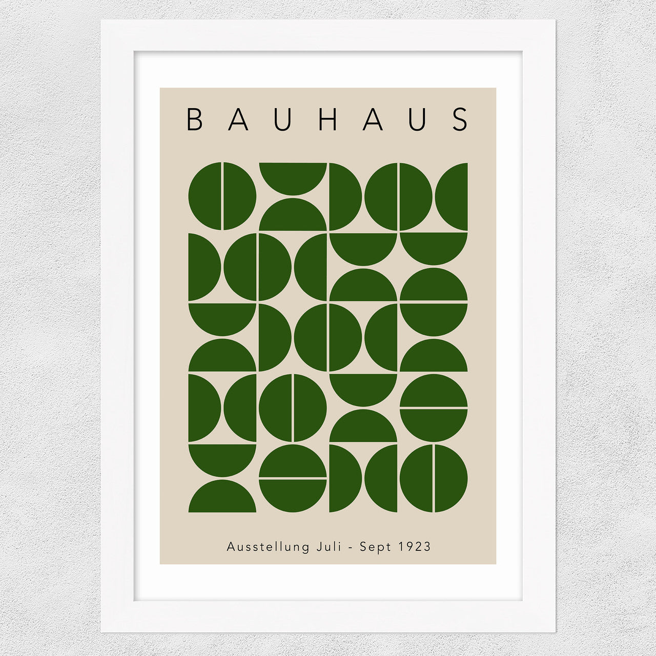 Bauhaus Green Semi Circles