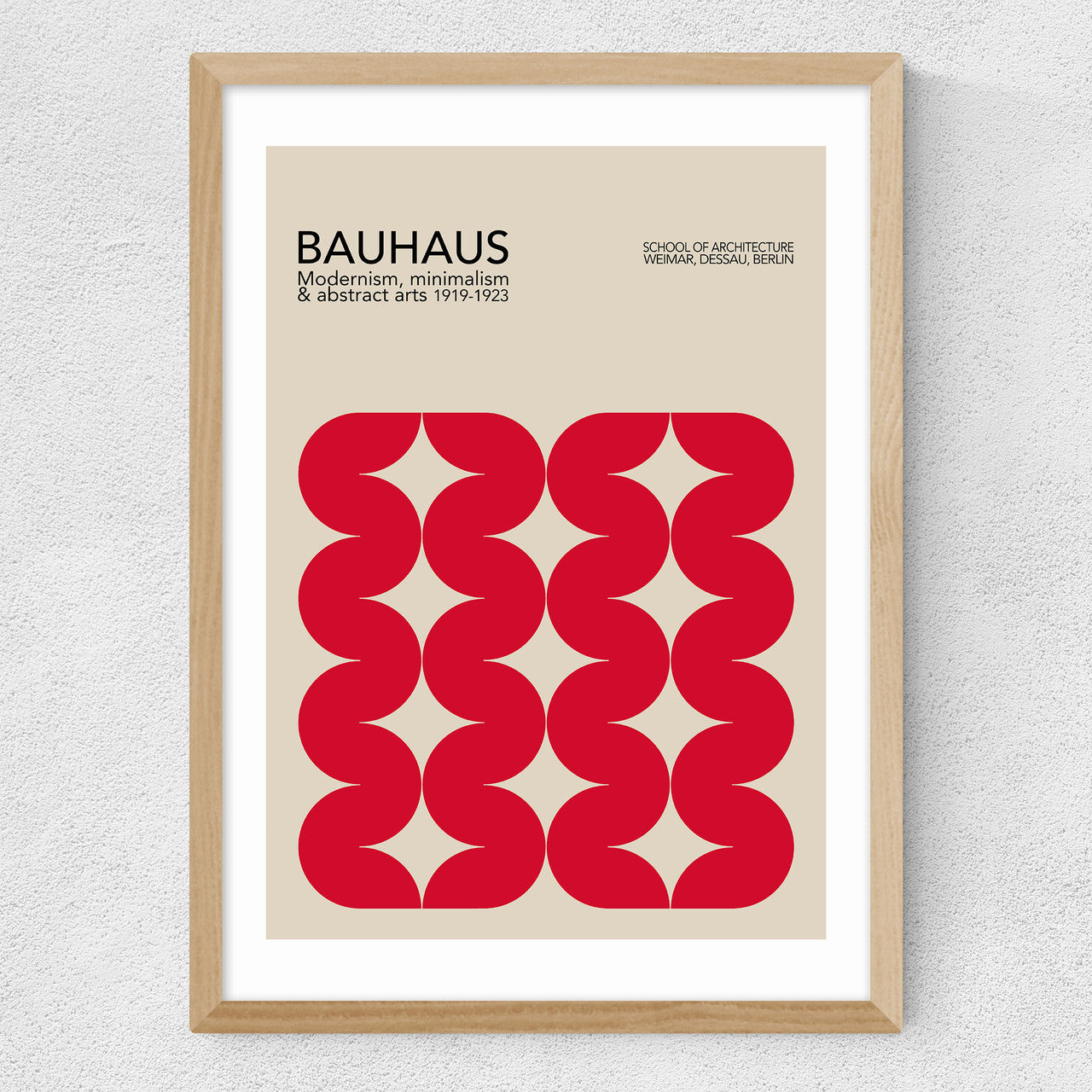 Bauhaus Red Curves