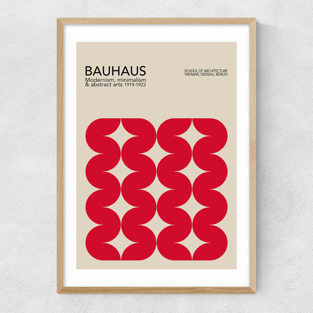 Bauhaus Red Curves