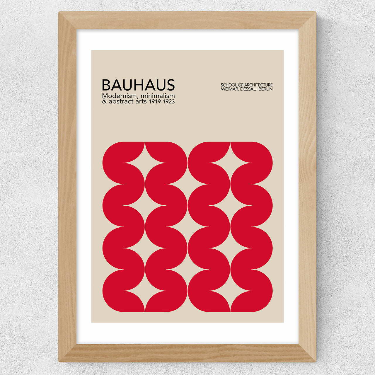 Bauhaus Red Curves