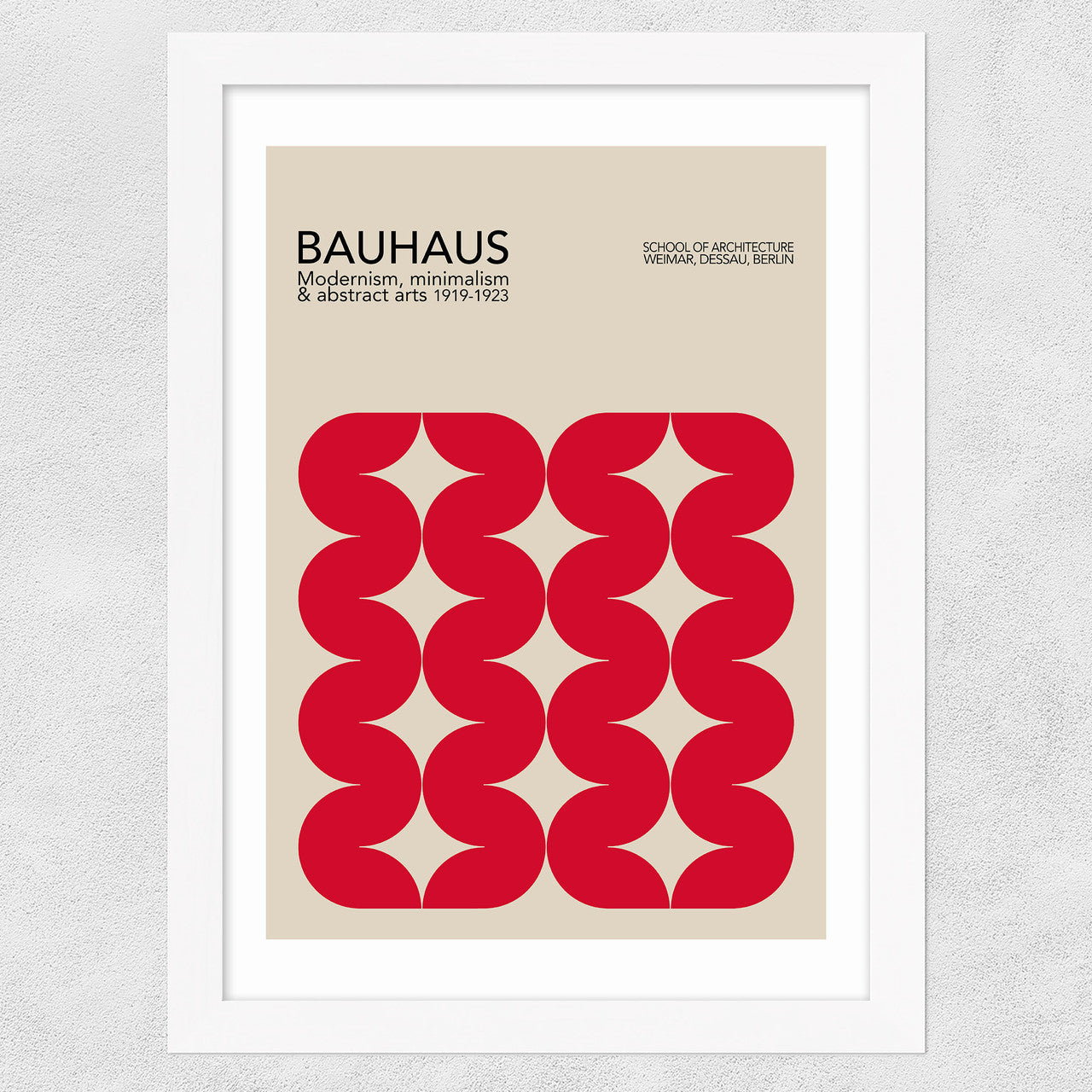 Bauhaus Red Curves