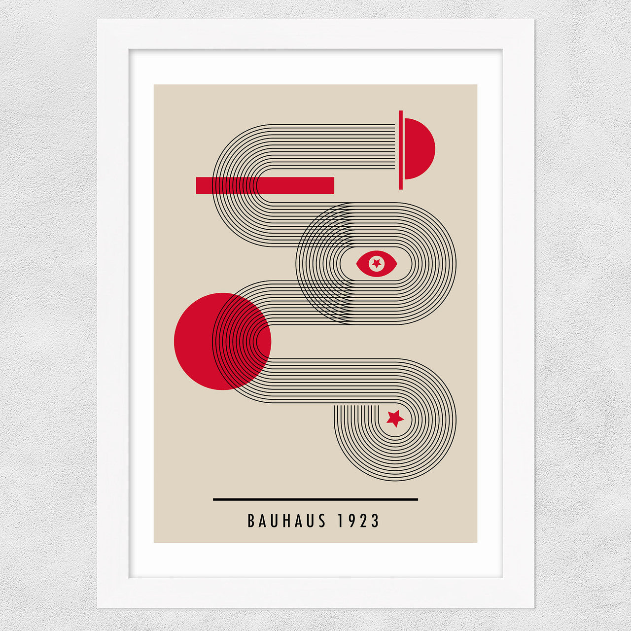 Bauhaus Red Circle