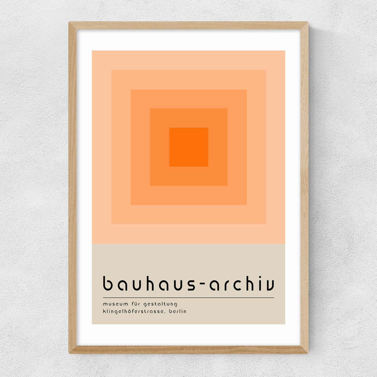 Bauhaus Orange Squares