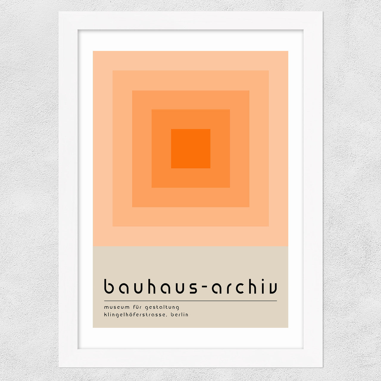 Bauhaus Orange Squares