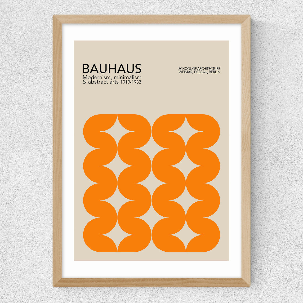 Bauhaus Orange Curves