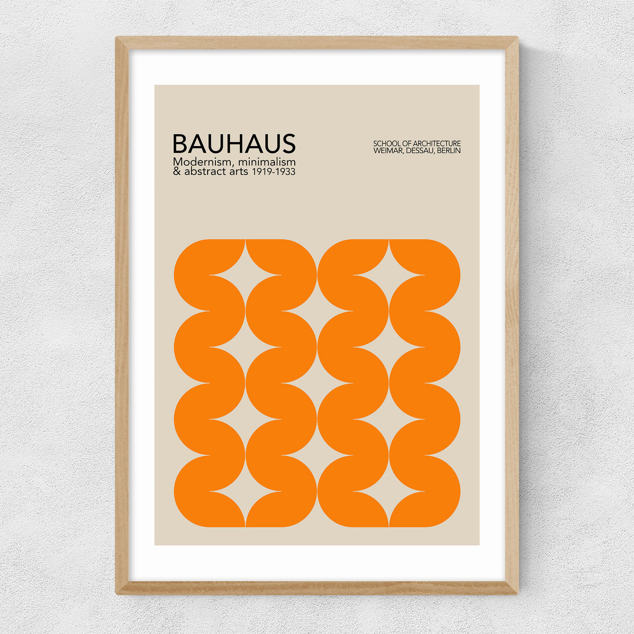 Bauhaus Orange Curves