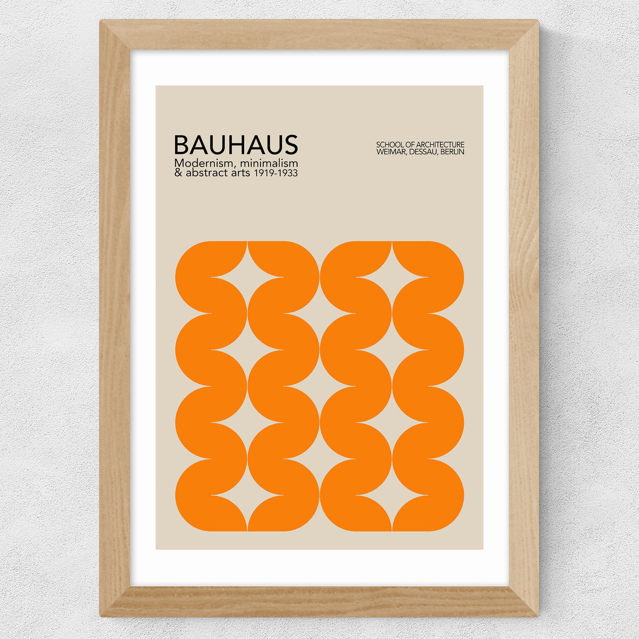 Bauhaus Orange Curves