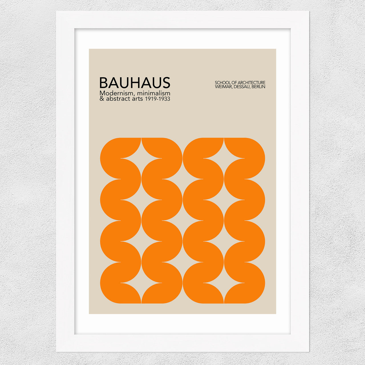 Bauhaus Orange Curves
