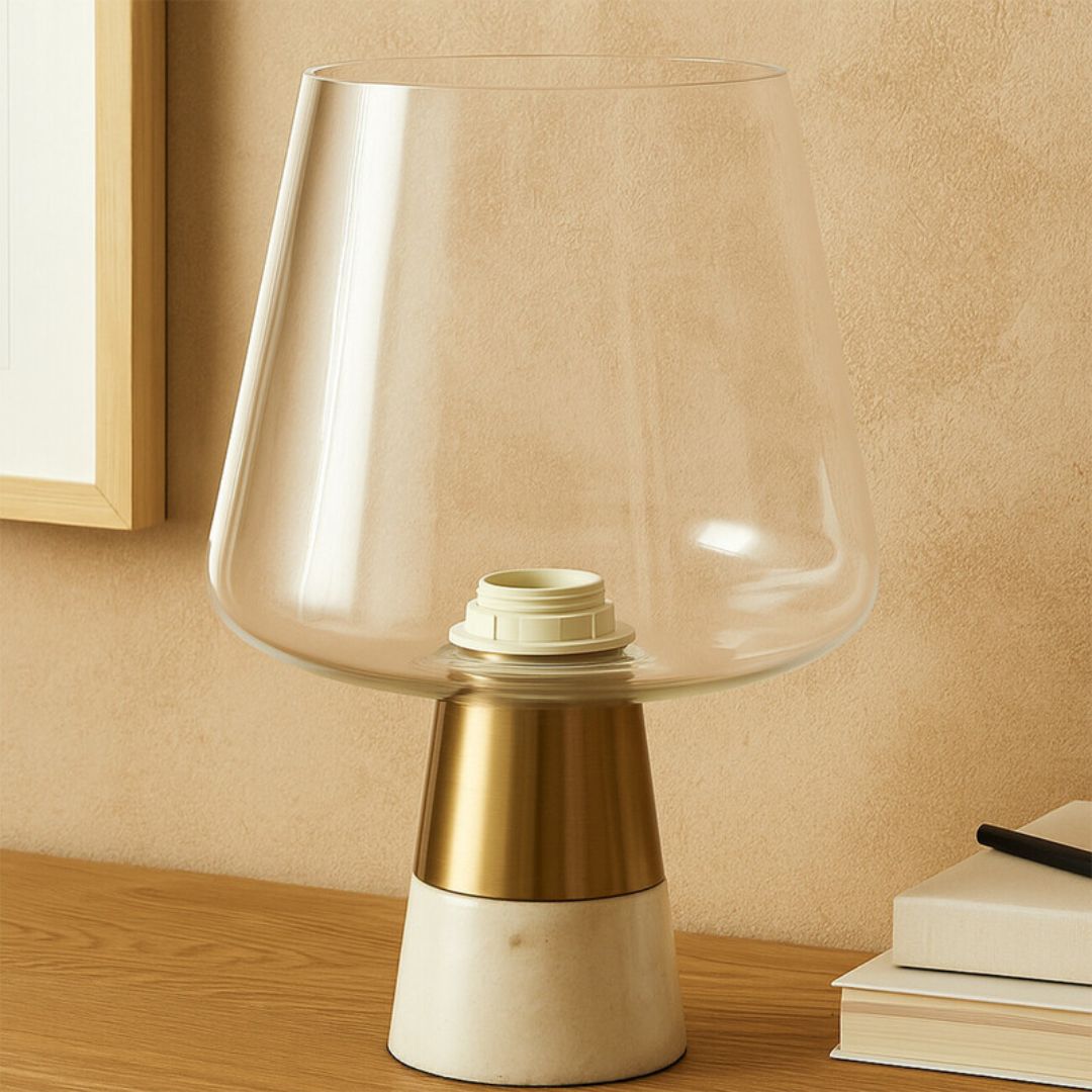 Lorien Marble Glass Table Lamp - INSIDE HOUSE