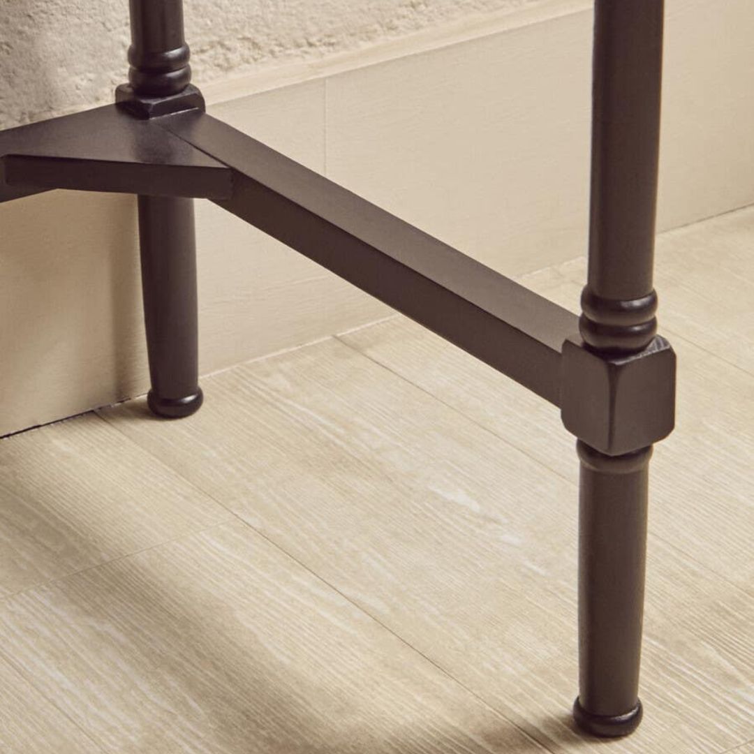 Loxley Black 2 Drawers Desk