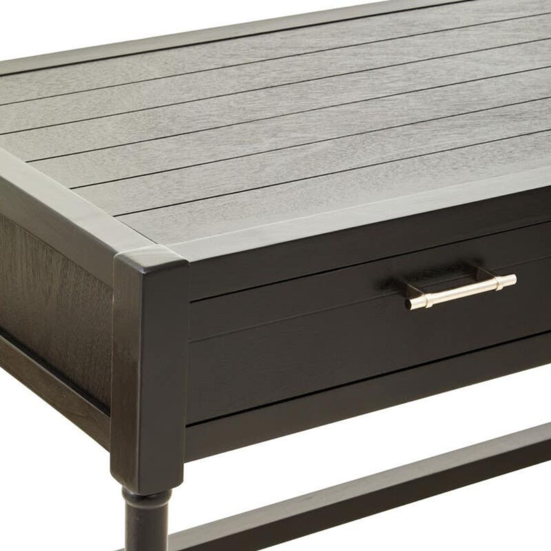 Loxley Black 2 Drawers Desk