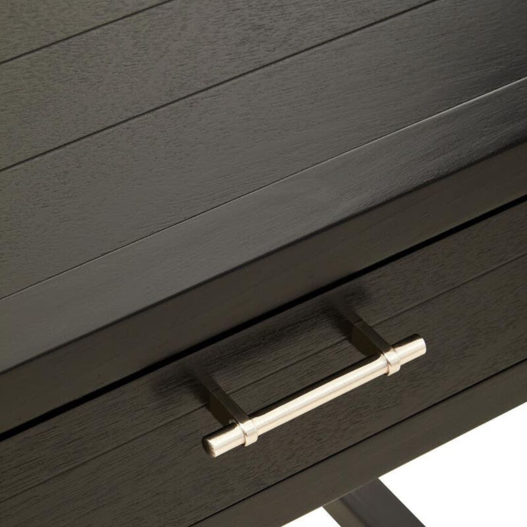 Loxley Black 2 Drawers Desk