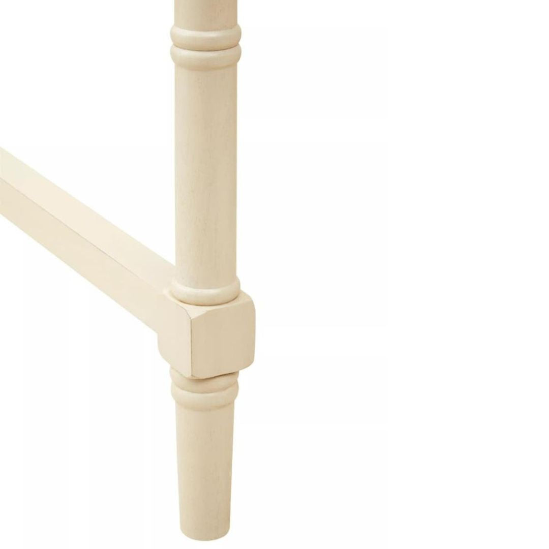 Loxley Ivory Desk with Drawer and Shelves