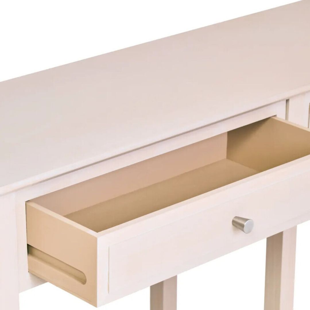 Loxley Taupe Wide 2 Drawers Console Table