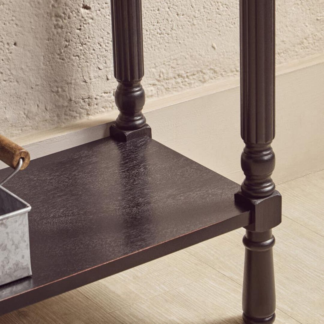 Loxley Vintage Black 3 Drawers Console Table