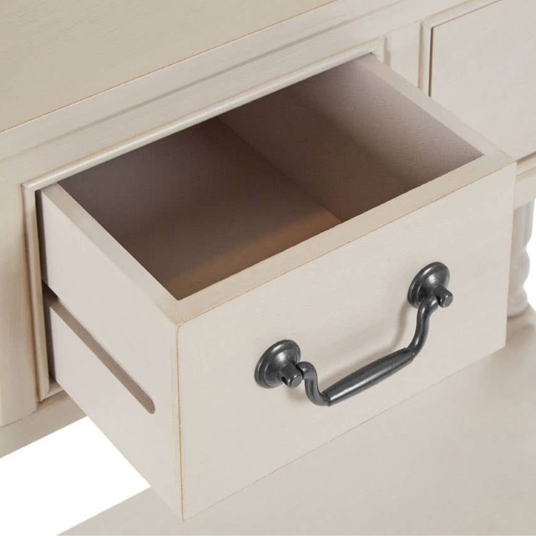 Loxley Vintage Grey 3 Drawers Console Table