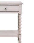 Loxley Vintage Grey Bobble Side Table with Drawer