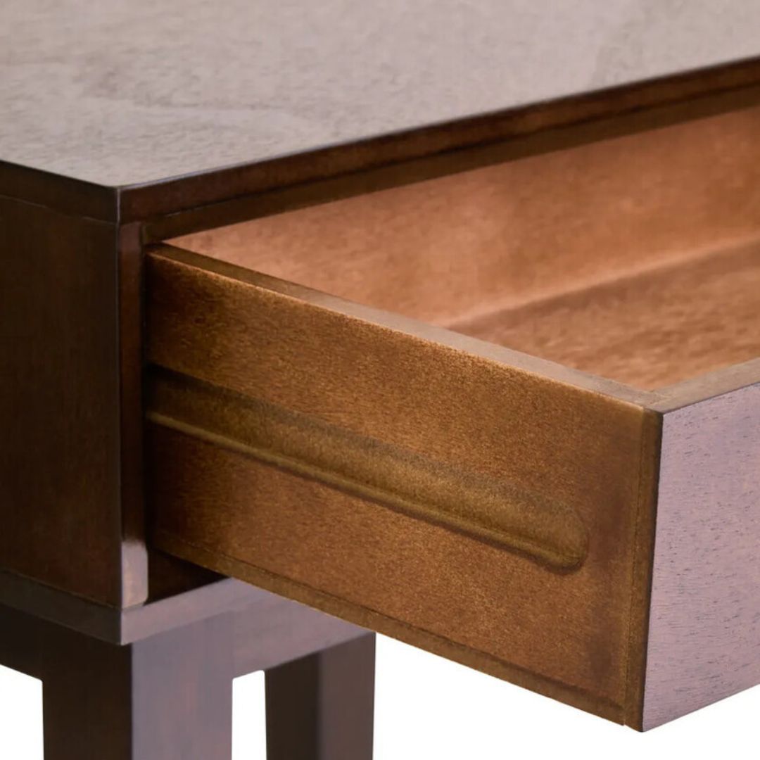 Loxley Walnut Side Table with Drawer